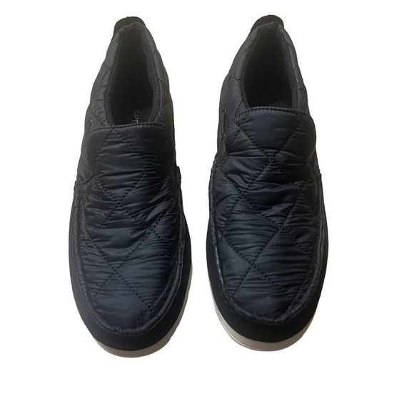 SPERRY Moc-Sider Nylon Slip-on Quilted Shoes in Classic Black Size 10 - Picture 3 of 7